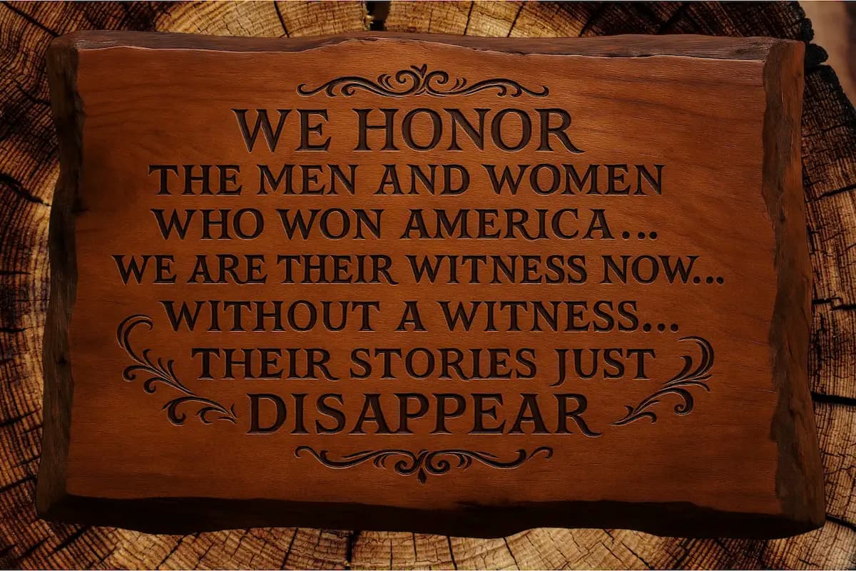 We honor the Men and Women Who Won America